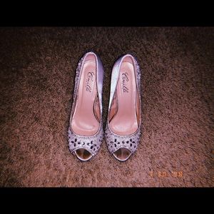 Silver prom shoes!